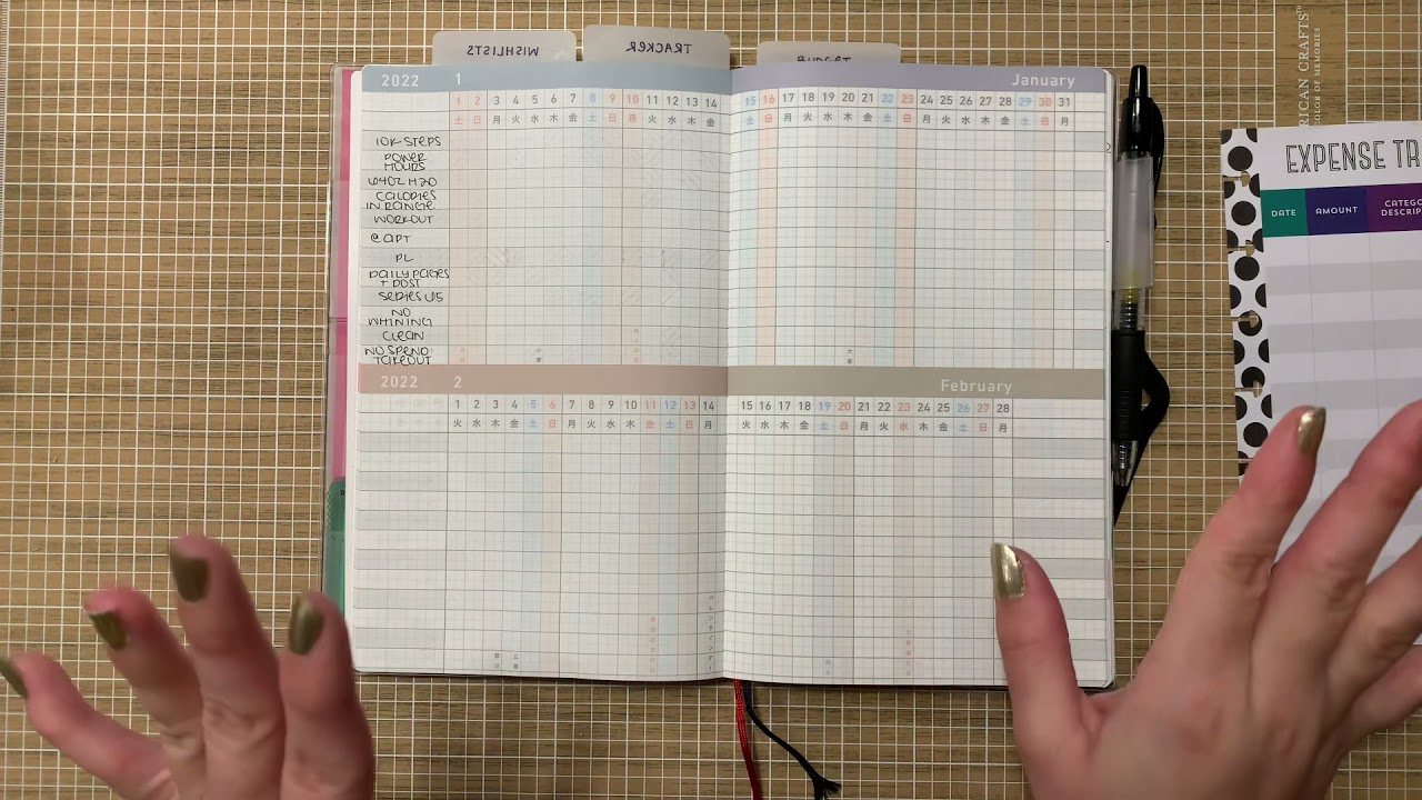 Kokuyo Jibun Techo Plan w/ Me: January 2022