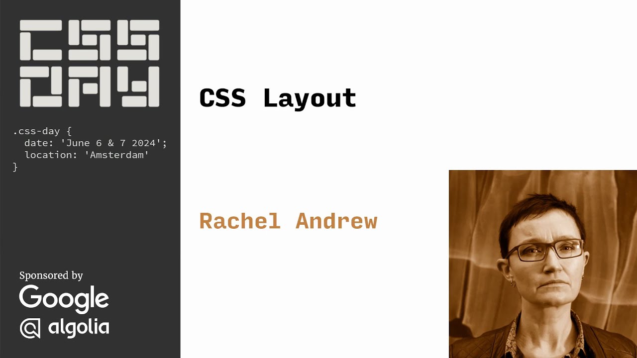 Layout and Reading Order | Rachel Andrew | CSS Day 2024