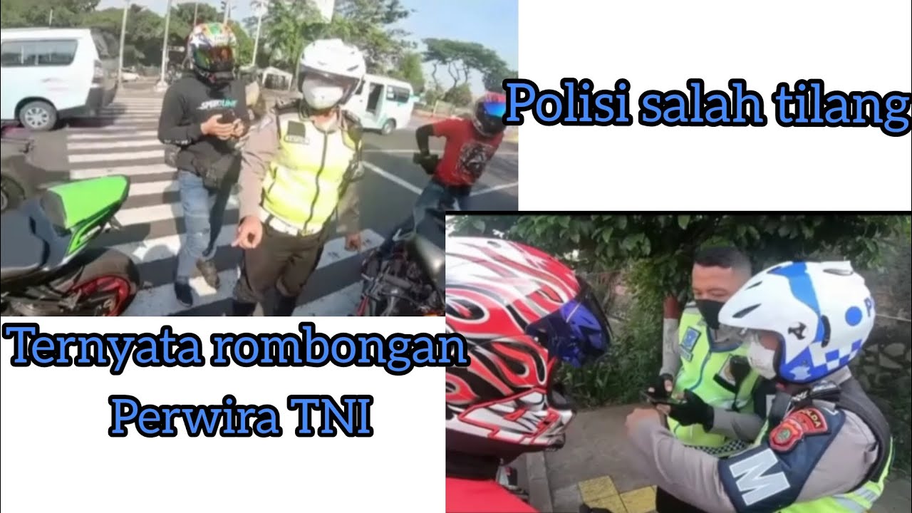 Polisi salah tilang,ternyata rombongan perwira TNI
