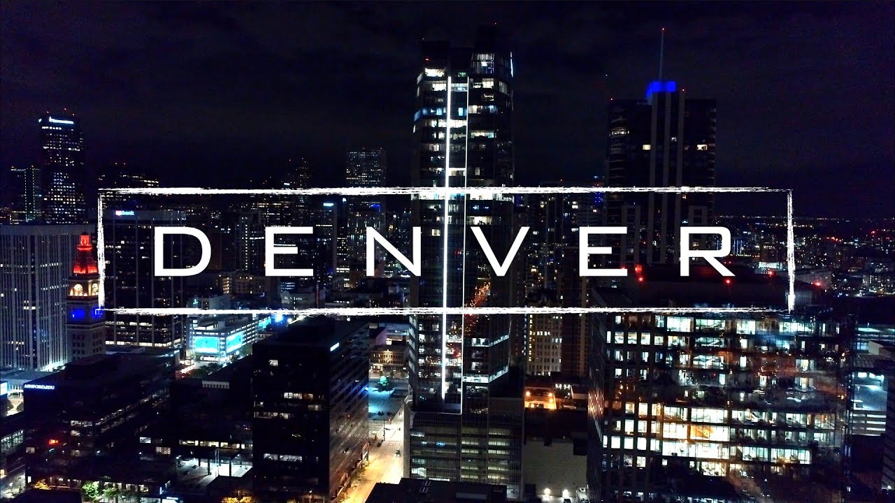 Denver, Colorado By Night | 4K Drone Footage