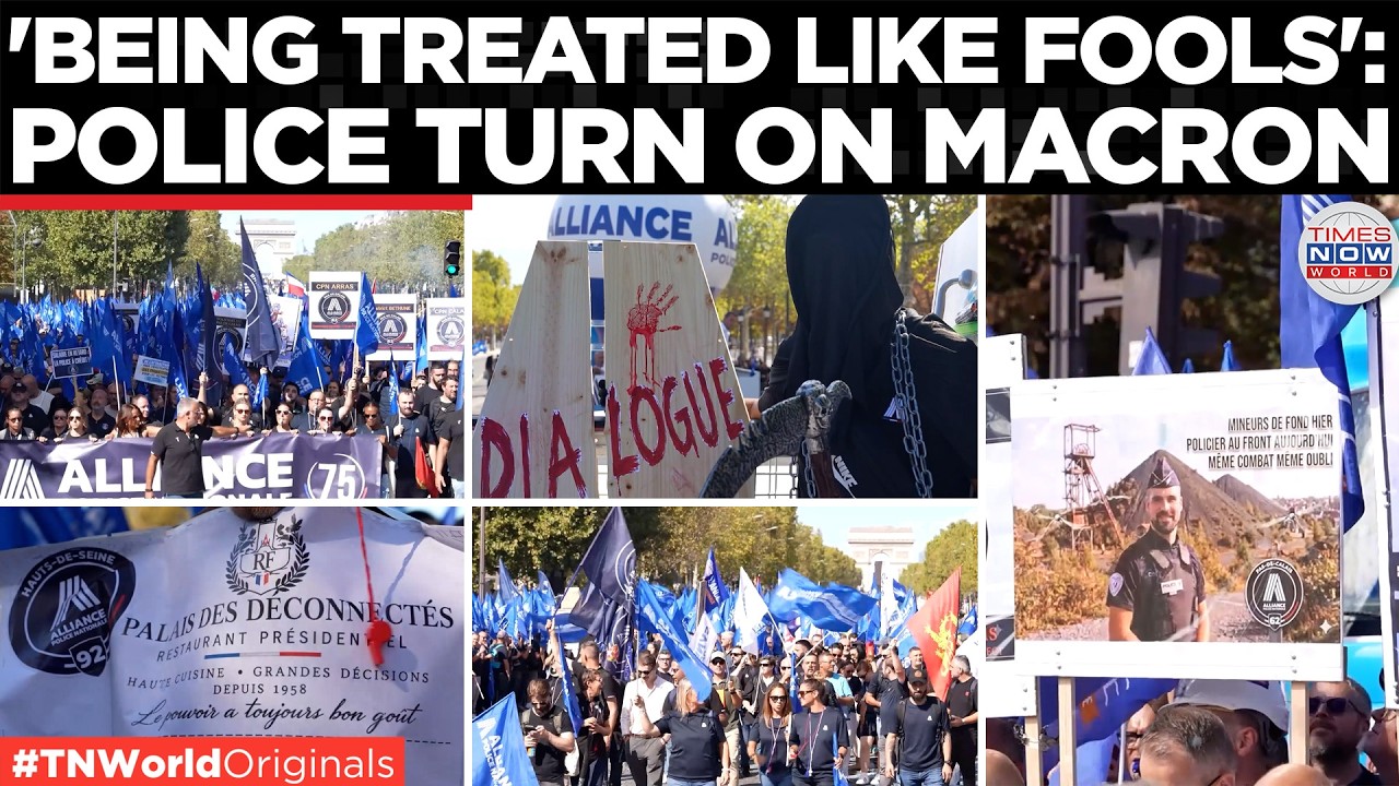 PARIS POLICE PROTEST: Thousands Demand Macron Deliver &euro;15 Billion Funding Promise | Times Now World