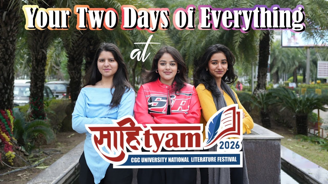 Get ready for Sahityam 2026 | National Literature Festival at CGC University, Mohali | Feb 3–4
