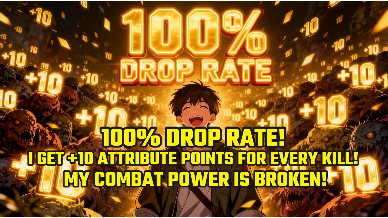 100% Drop Rate!I Get +10 Attribute Points For Every Kill! My Combat Power Is BROKEN!