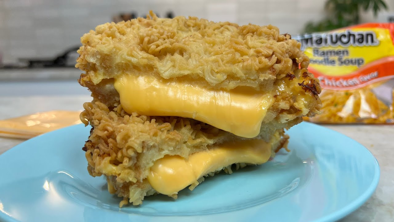 Deep-Fried Ramen Grilled Cheese