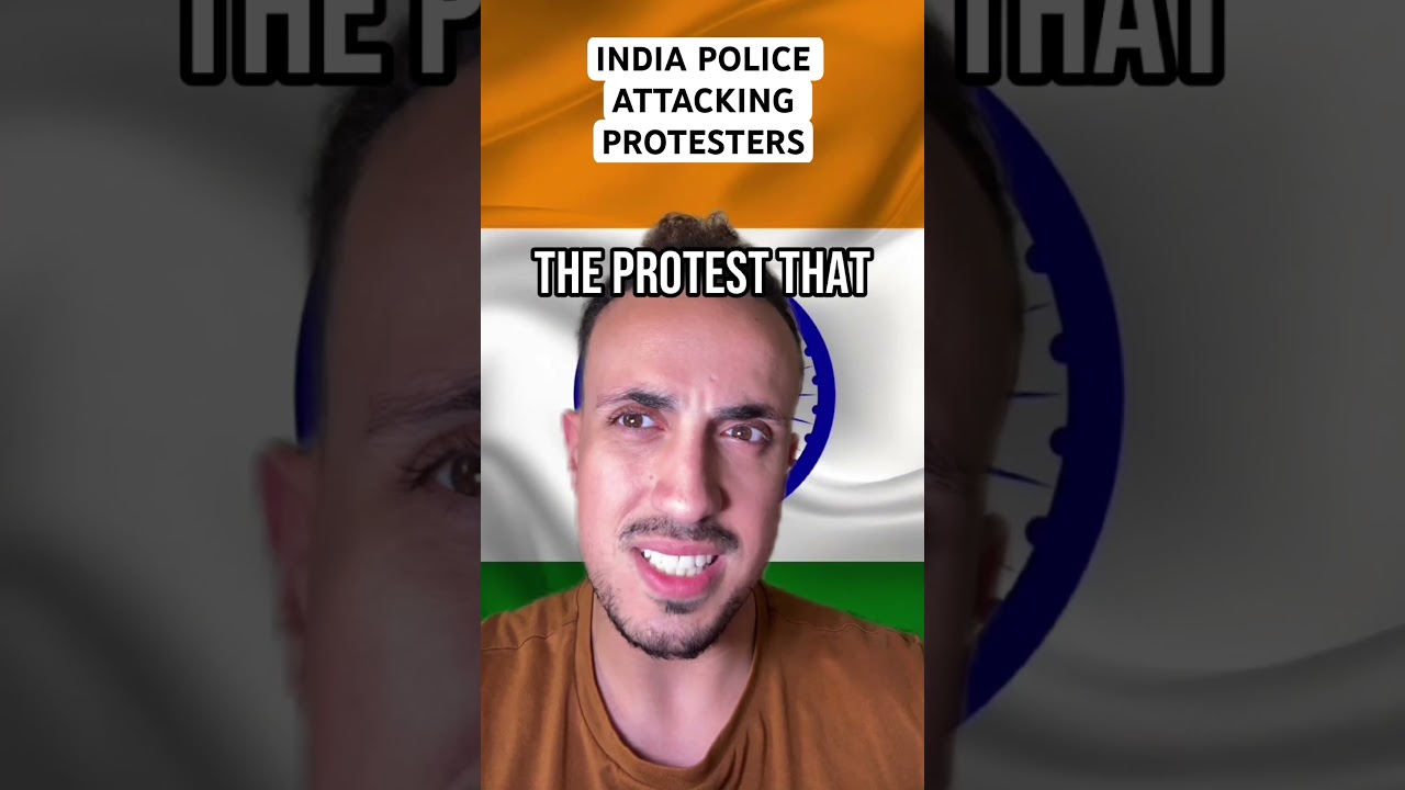 India Police Attacking Protestors