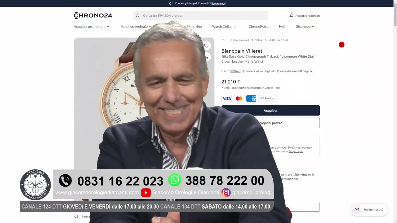 Puntata del 29/01/2026 Giacomo Orologi e Diamanti