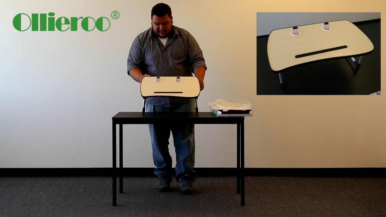 Ollieroo Portable Laptop Reading Table Desk