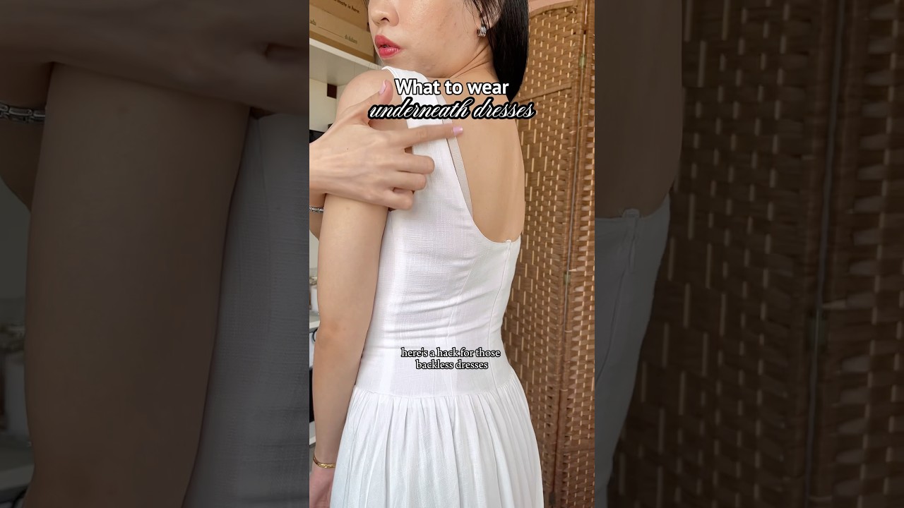 Backless dress hack #wardrobeessentials #undergarments #outfithacks