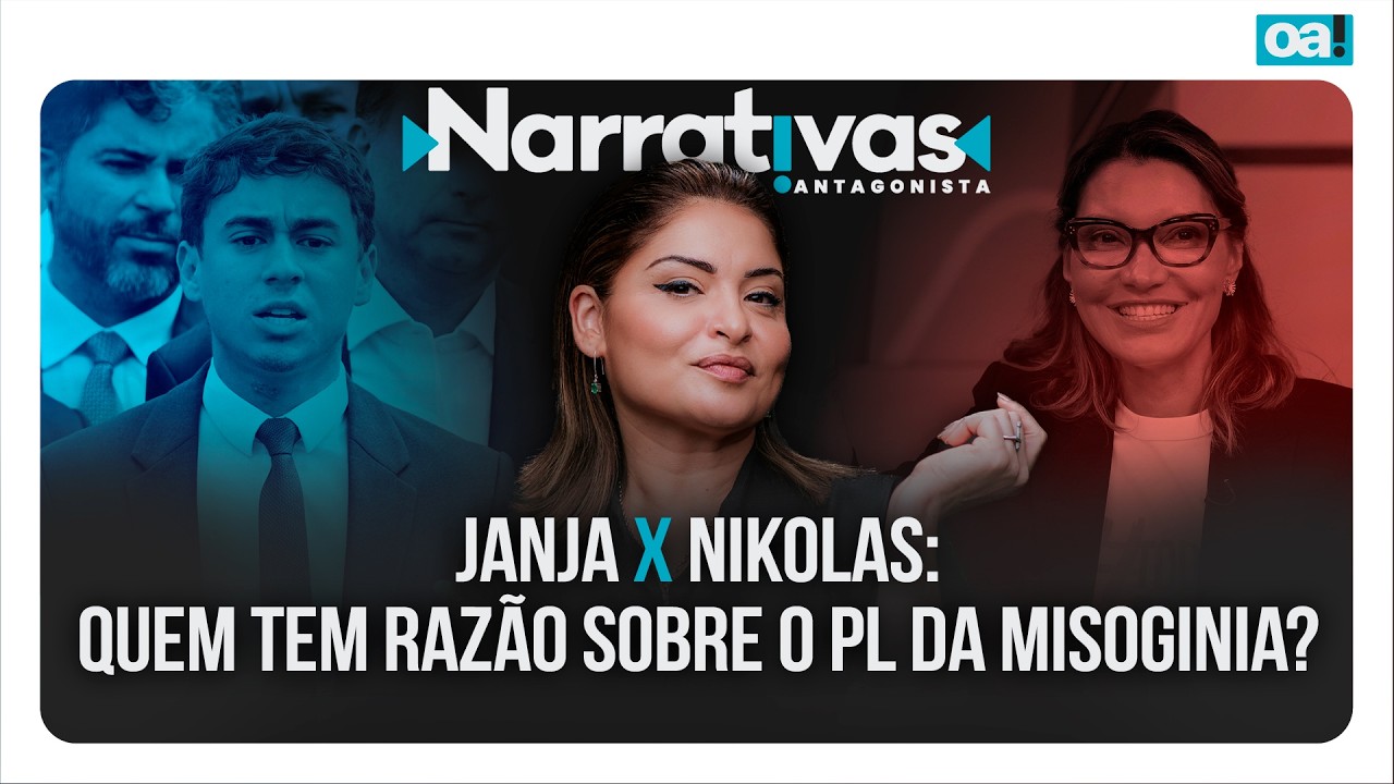 Janja x Nikolas: quem tem raz&atilde;o sobre o PL da Misoginia? | Narrativas #591 Madeleine Lacsko