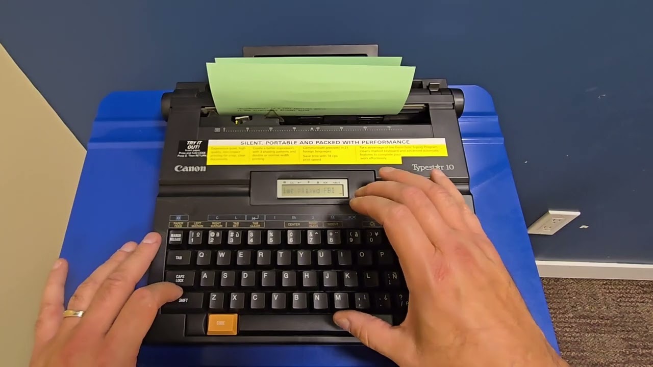 Canon Typestar 10 - Early 90's Thermal Print Typewriter