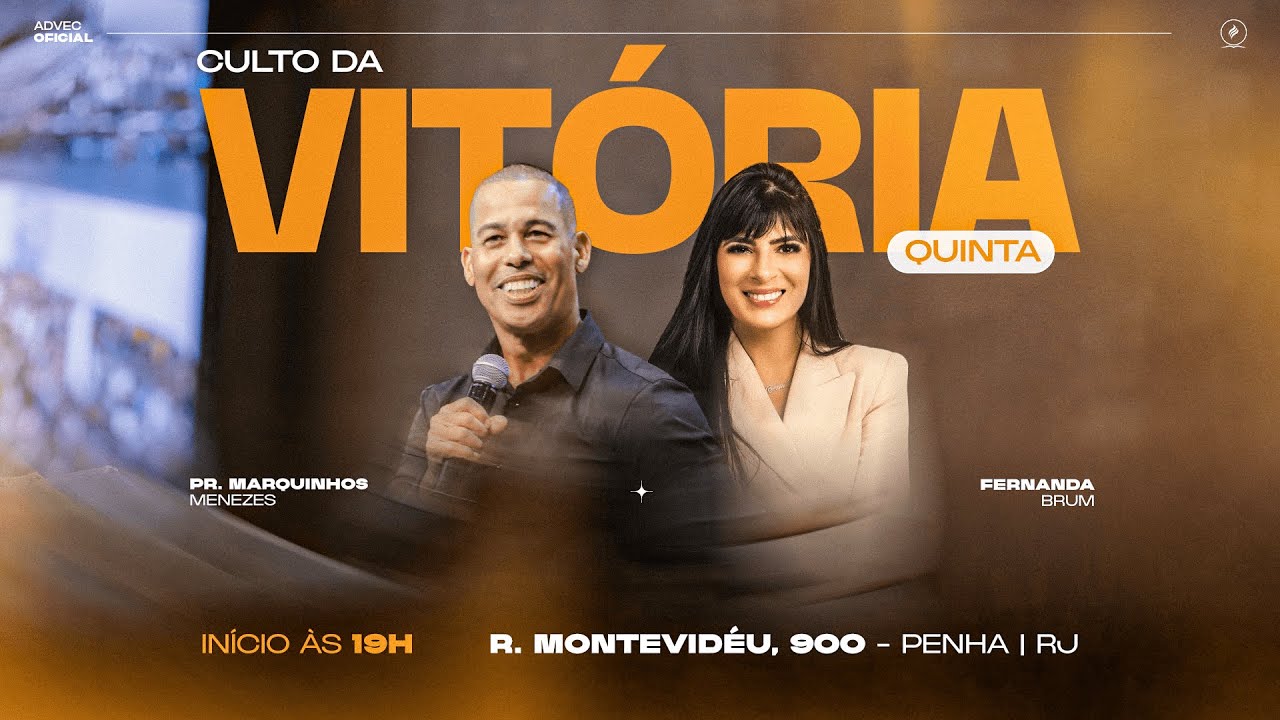 CULTO DA VITÓRIA | Pr. Marquinhos Menezes & Fernanda Brum | 30/05/24