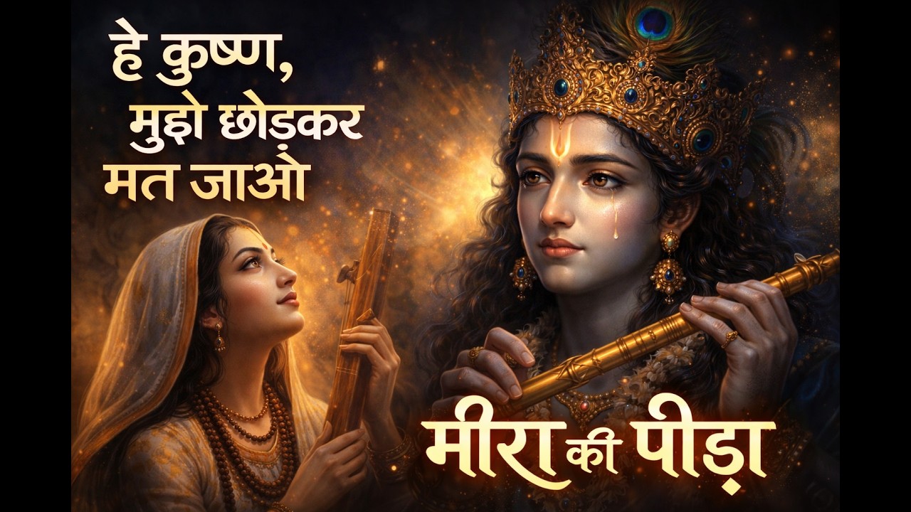 हे कृष्ण, मुझे छोड़कर मत जाओ| Meera Bhakti Inspired Emotional Krishna Bhajan | Sanskrit Hindi