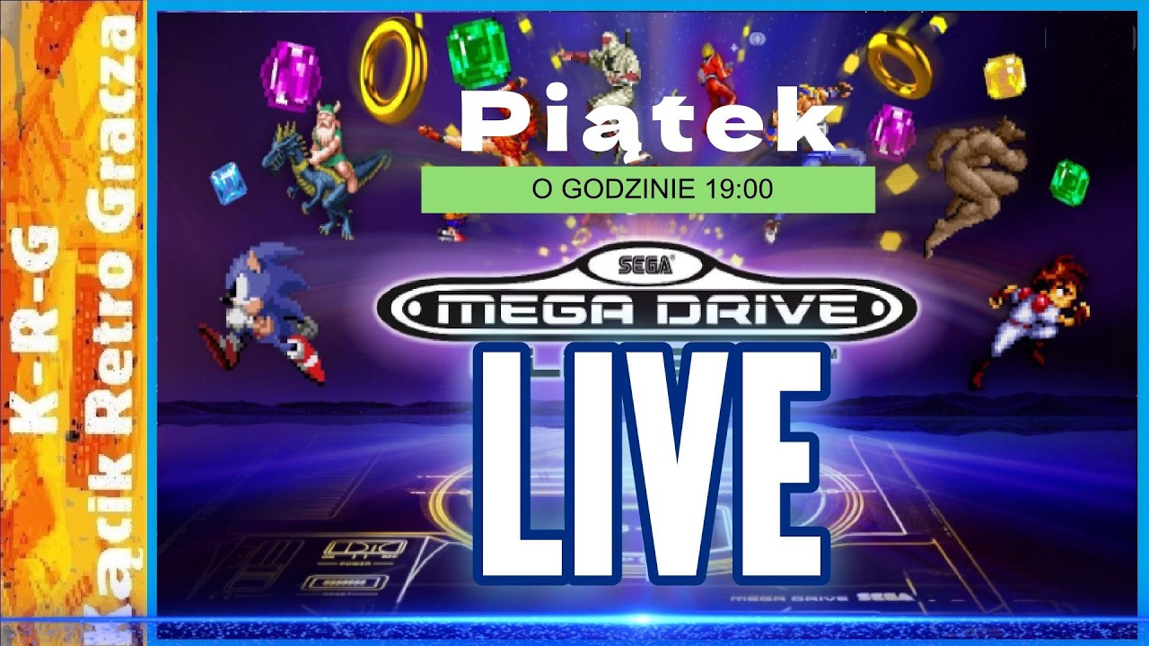LIVE - POGRAJMY W GRY NA SEGA MEGA DRIVE !!