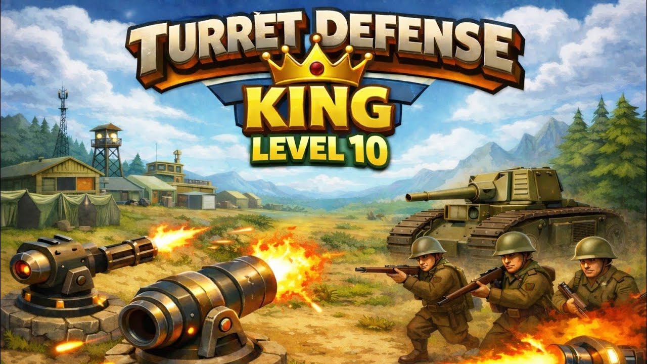 Turret Defense King level 10 walkthrough 