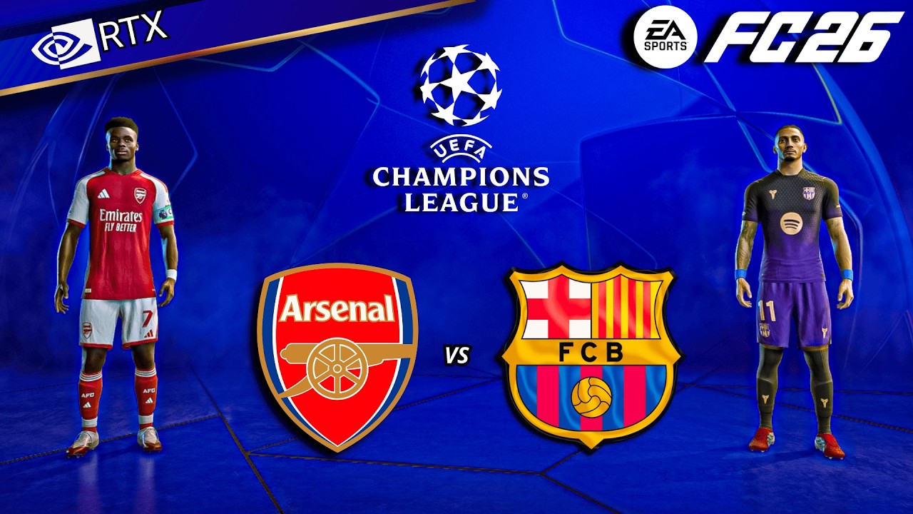 FC 26 - Arsenal vs Barcelona Ft. Gyokeres, Yamal | Champions League 25/26 Full Match | PC™ [4K60]