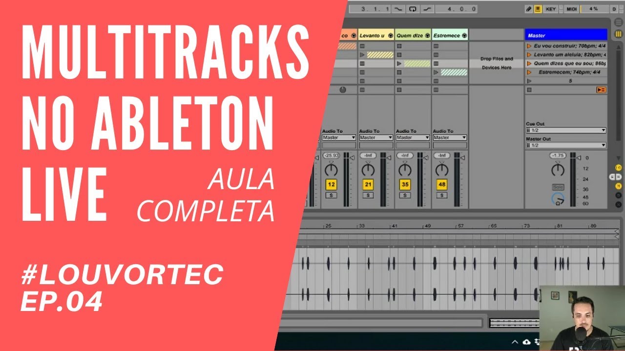 Criando um projeto para usar Multitracks no Ableton Live - Aula completa - LouvorTec ep4