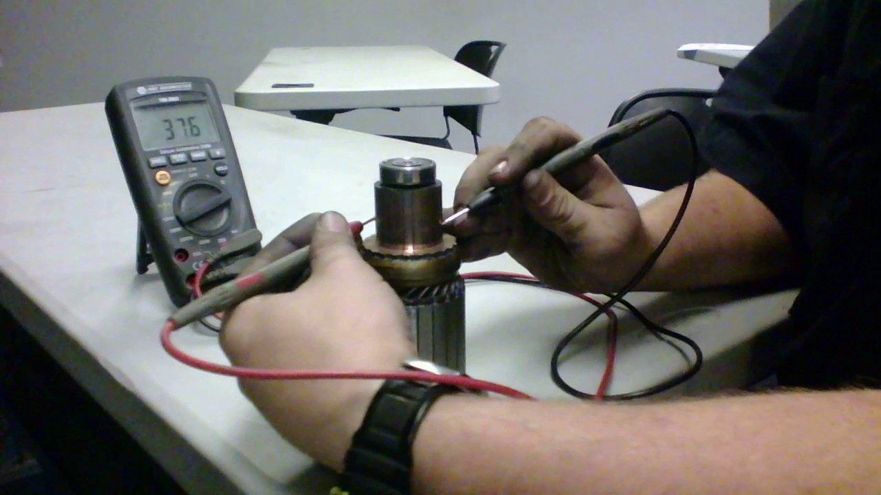 Starter armature test.