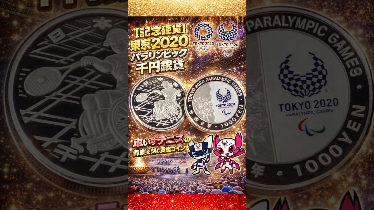 【記念硬貨】東京2020パラリンピック千円銀貨｜車いすテニスの偉業を刻む貴重コイン 