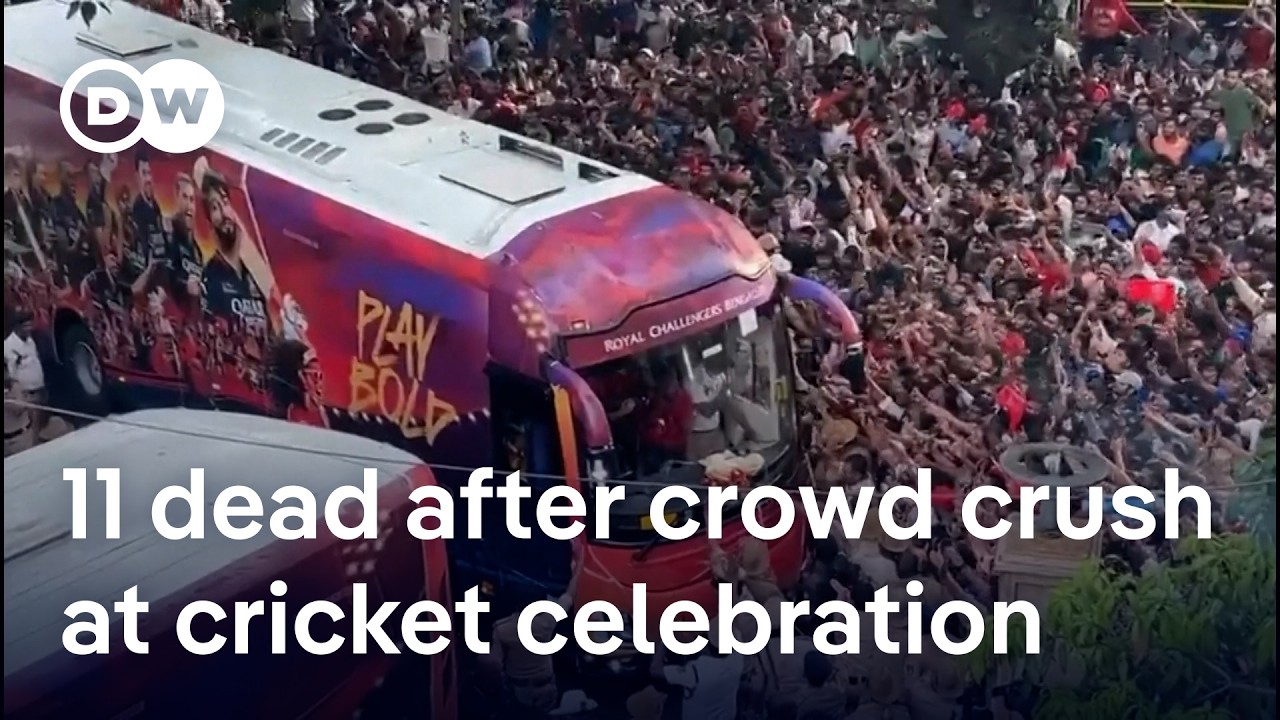 At least 11 people killed, dozens injured in stampede outside cricket stadium in India | DW News