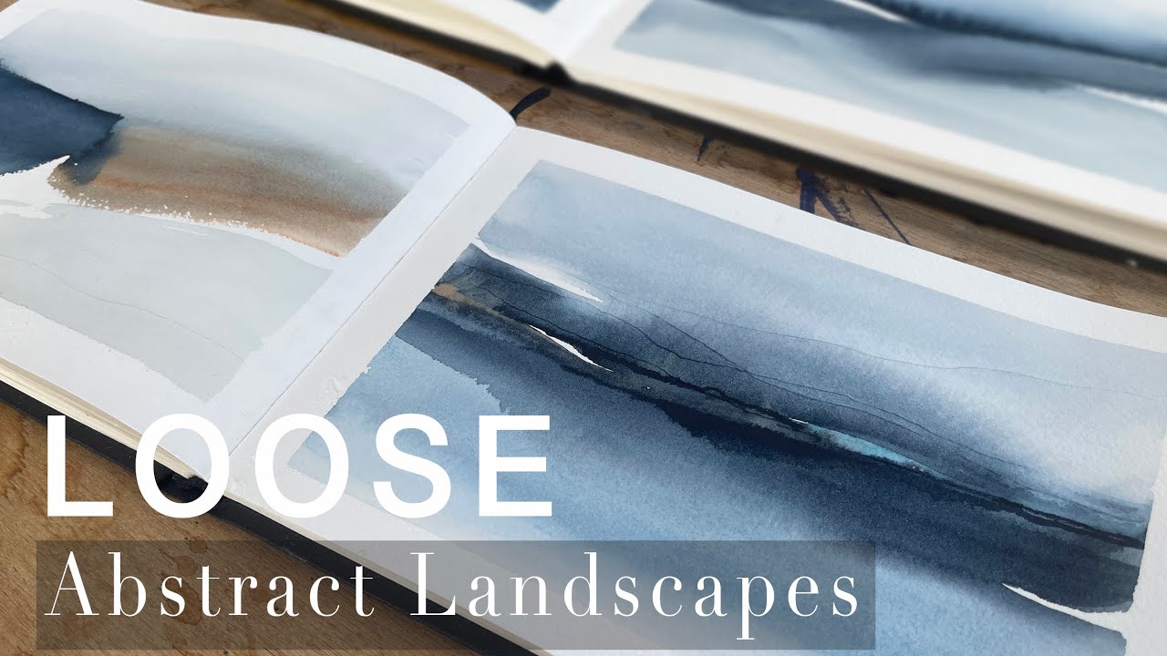 Loose Watercolour Landscapes Tutorial | Minimalist Colour Palette