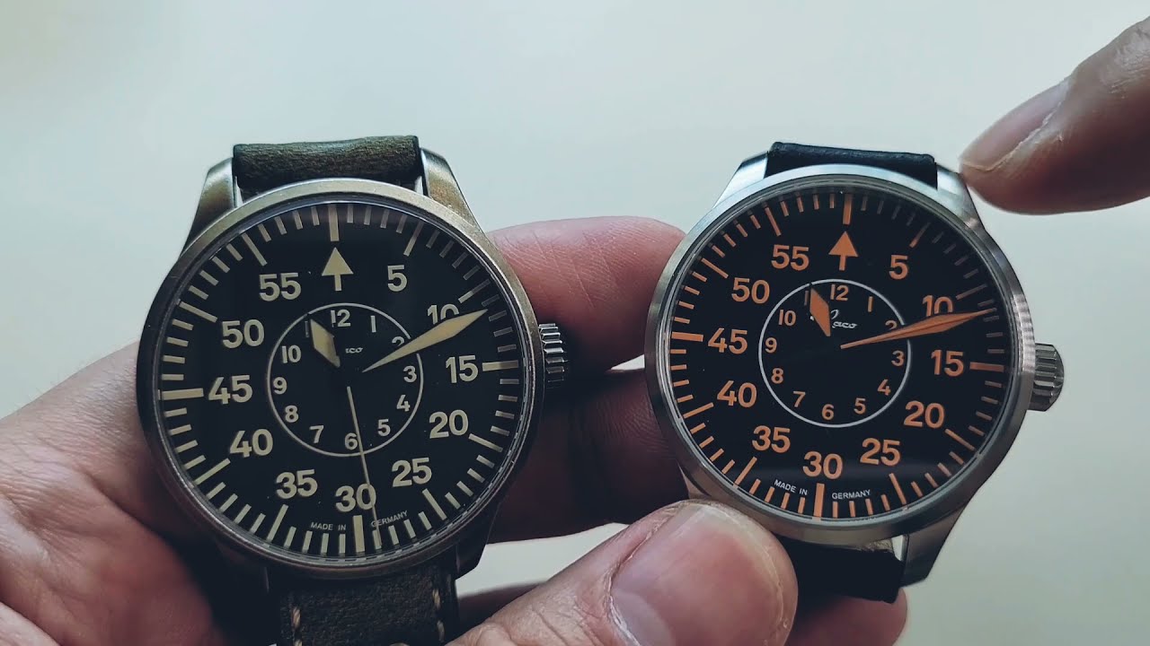 朗坤Type B飛行員手錶39mm和42mm大比拼  Laco Flieger Type B 39mm Vs. 42mm