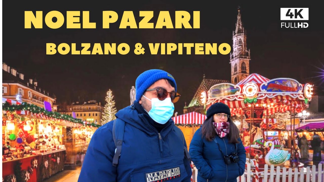Kuzey Italya'da Noel Pazarı  - Burada Italyanca konuşulmuyor ! [4K]