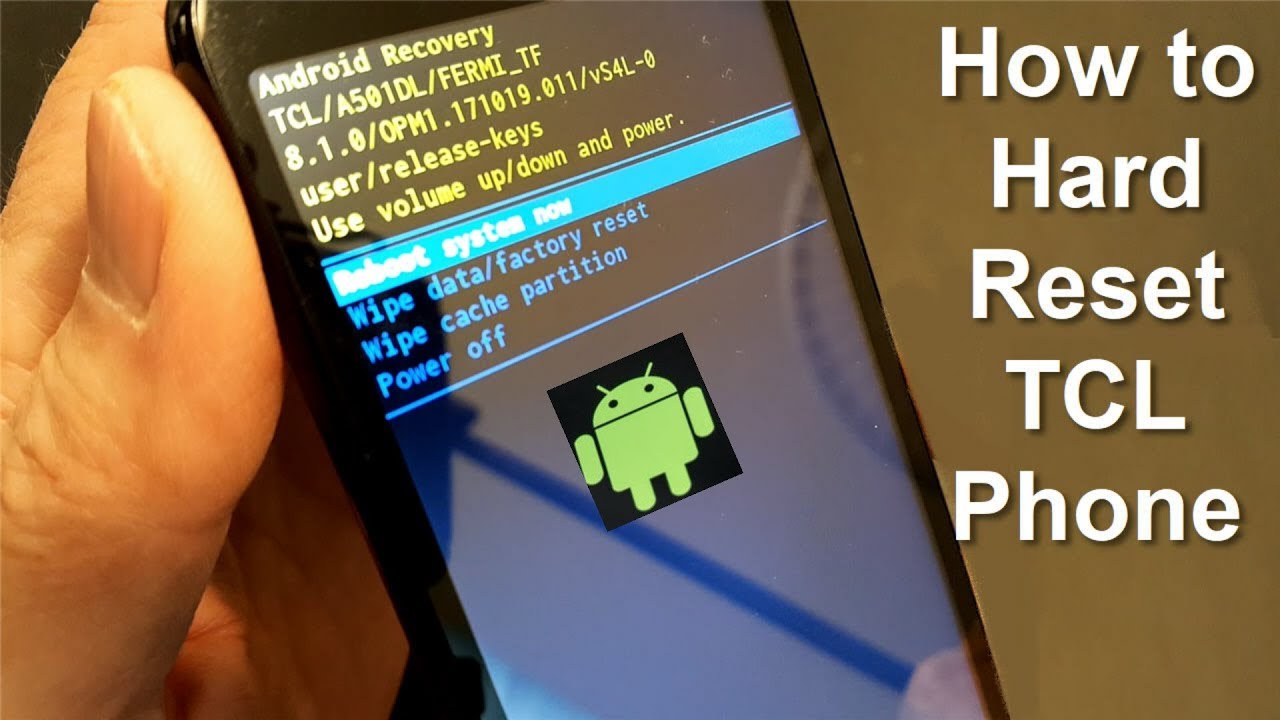 Как сбросить настройки зависшего телефона Android — Hard Reset Phone TCL — Super Easy