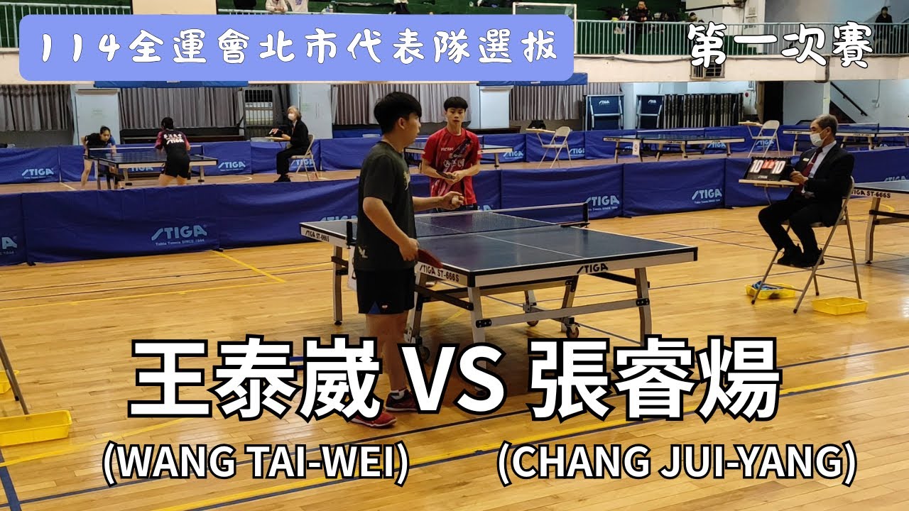 【114全運會北市代表隊選拔】男子組第一輪 王泰崴(WANG TAI-WEI) VS 張睿煬(CHANG JUI-YANG) #20250222
