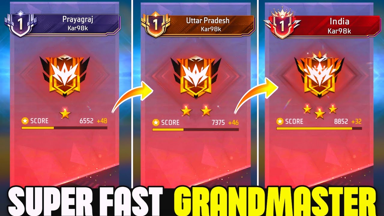 Super Fast Grandmaster Pushing| Solo Rank Pushing Tips And Tricks| #freefire 