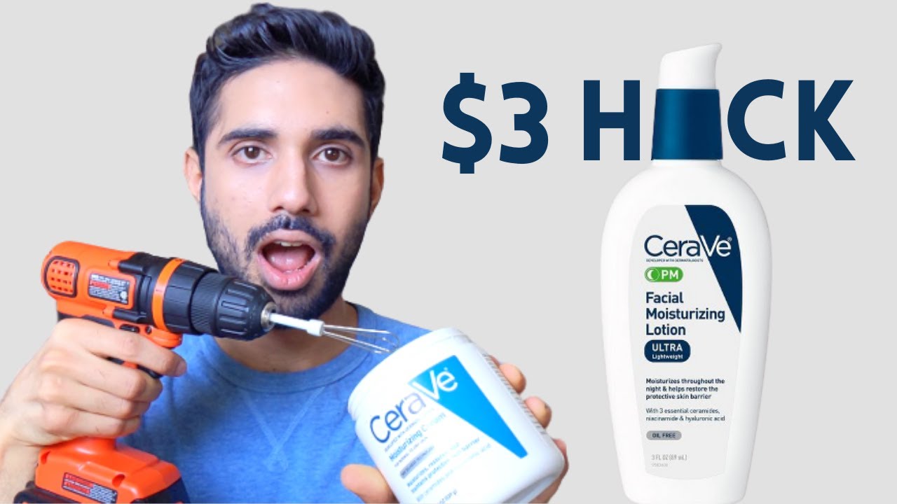 I Recreated the CeraVe PM Moisturizing Lotion for $3 Using Niacinamide Powder