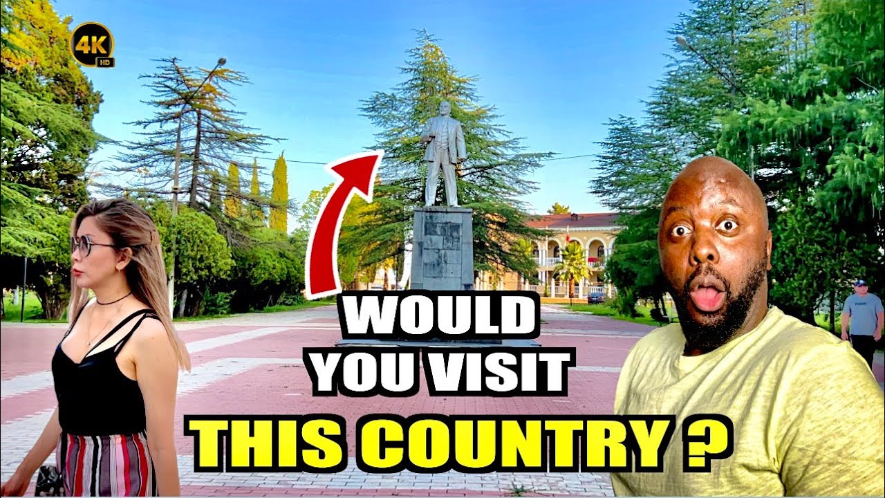 Abkhazia 2025 | 4K City Walk | 4k HDR Walking Tour in a Soviet Resort