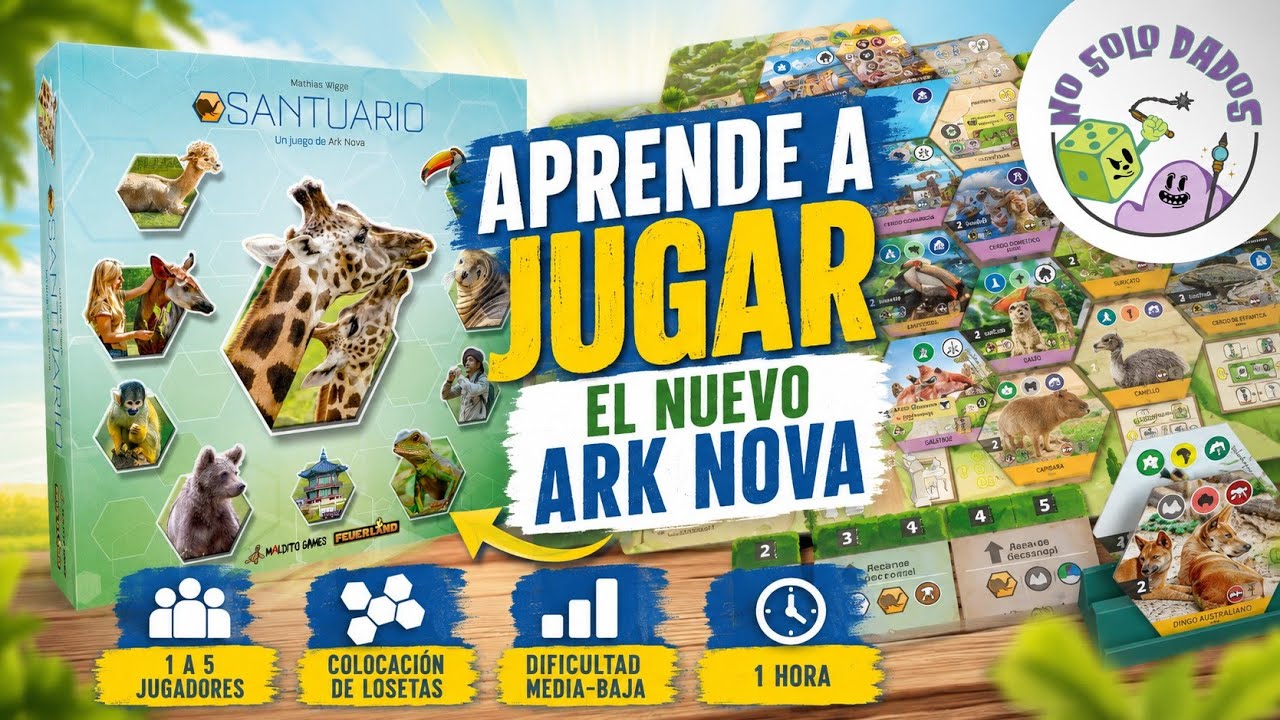 SANCTUARY | Cómo se juega en menos de 10 minutos 🦒 nuevo juego en el universo Ark Nova