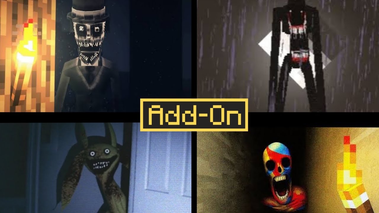 🔥HORROR MODS MCBE/PE ⬇️#minecraft #minecraftsurvival #horrormod #minecraftpe #analoghorror #mcpe 