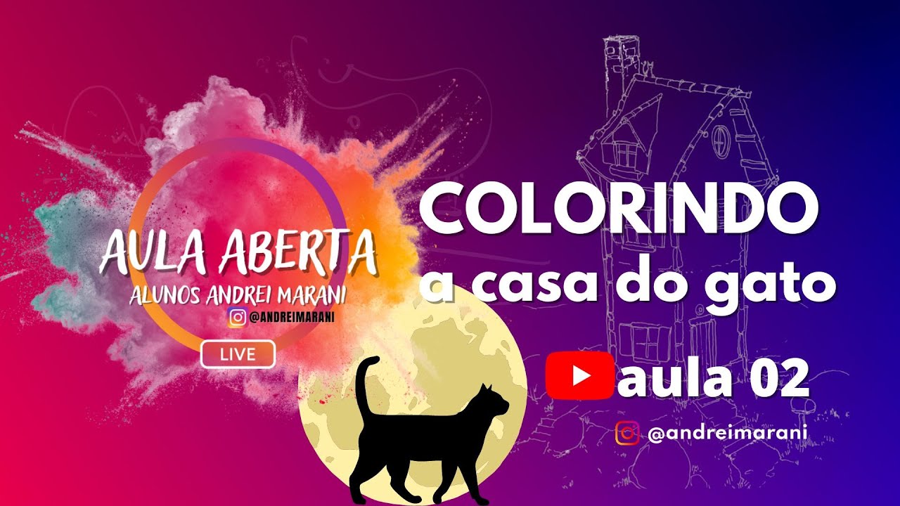 Colorindo a casa do gato - Aula aberta - aula 02