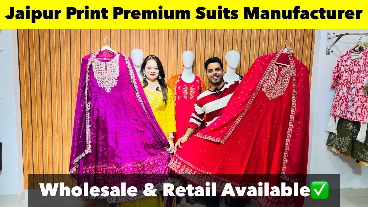 Jaipur Print Special Suits🔥 | Premium Suits | Jaipur kurti wholesale market 2025 | Mishi Creations