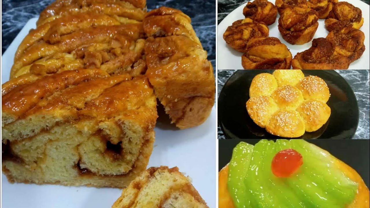 طريقه عمل البريوش باكثر من حشوه وفنش