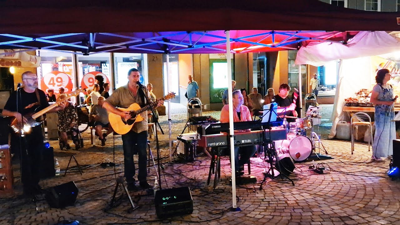 Band *Nix wie rauS* song *Feel the nature* live. Open-air-concert in Rottenburg, Germany. 8K.