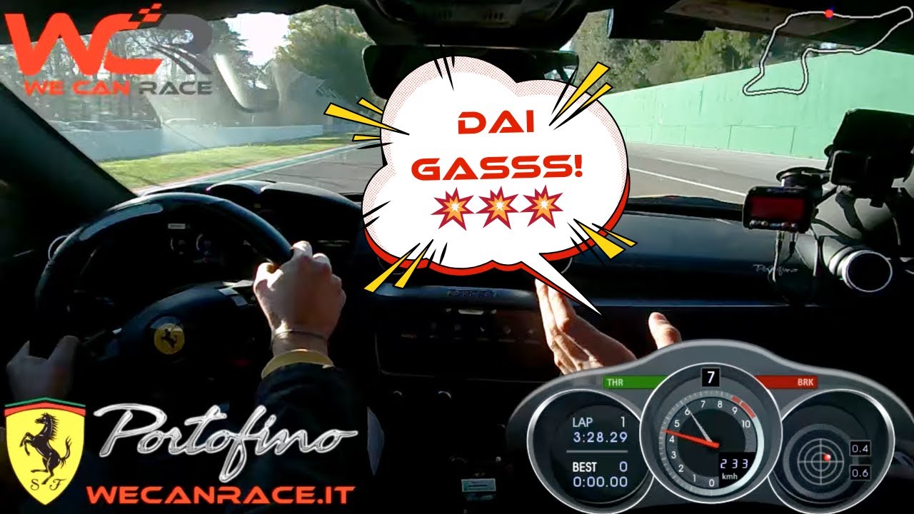 Come guidare una Ferrari Portofino all'autodromo Enzo e DIno Ferrari (IMOLA) 🔥