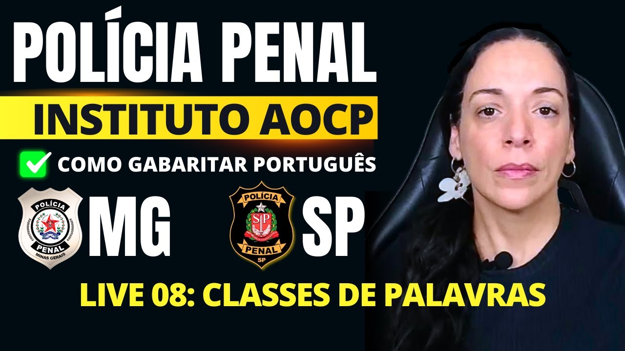 ✅ Como GABARITAR Português Na Polícia Penal | CLASSES DE PALAVRAS | Português para Concurso