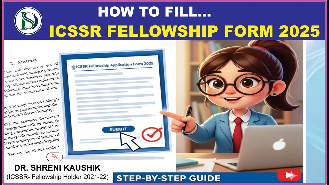 ICSSR Doctoral Fellowship 2025 - Form Filling guide- Step by Step #researchscholar #phdlife #2025