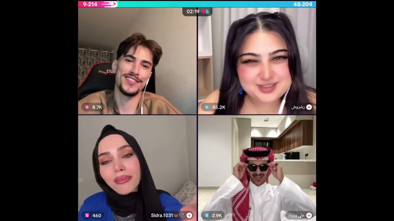 وائل جولات رباعيه مع رشروشل و سيدرا مع علي وزياد كلو ضحك