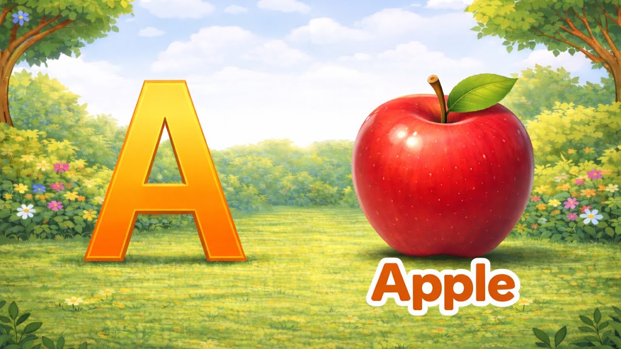 ABC Song for Kids | A to Z | ABCD Nursery song for Toddlers | Phonics Fun with A for Apple #abcdsong