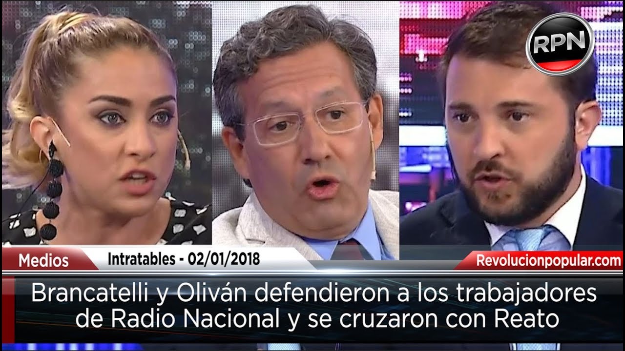 Tremendo cruce entre Brancatelli, Oliván y Ceferino Reatto