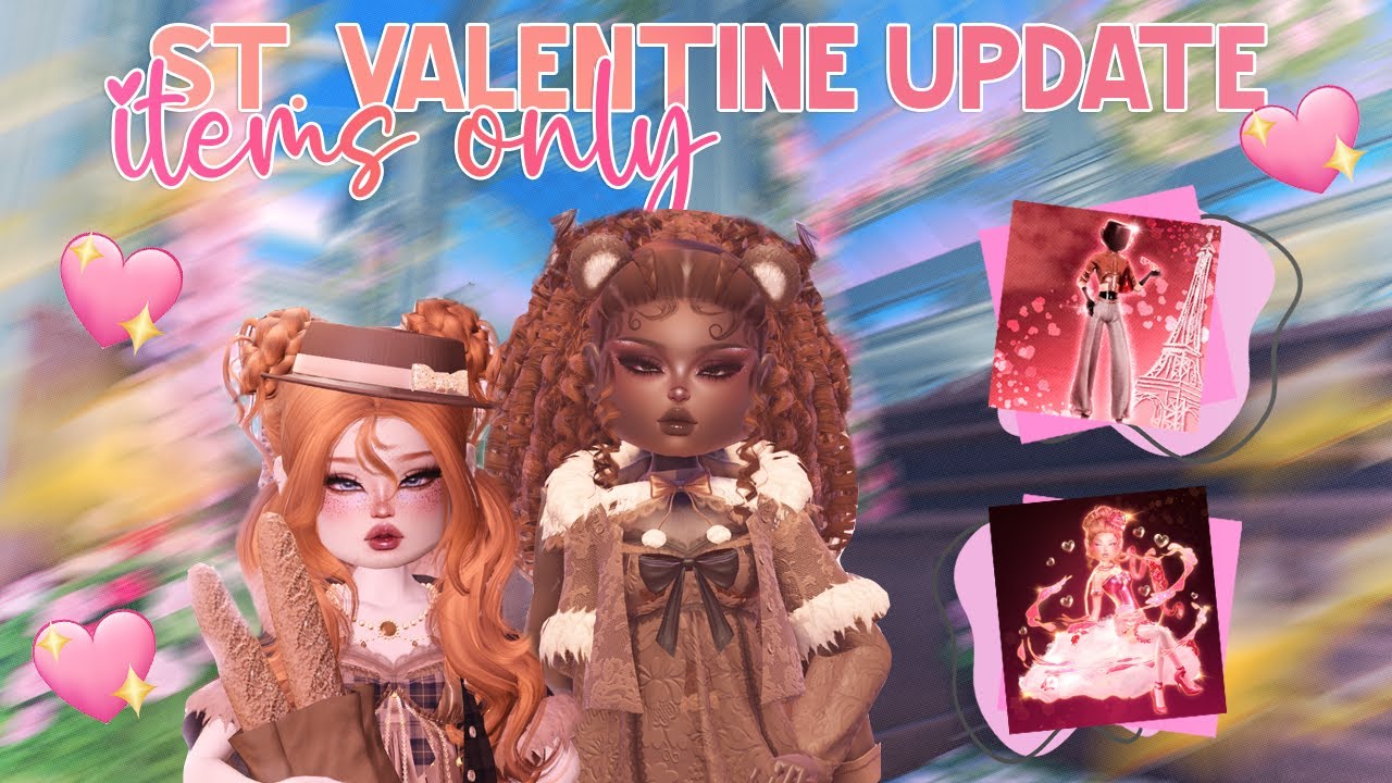 ONLY USING *ST.VALENTINE UPDATE ITEMS* FOR EVERY THEME IN DTI!!! (ROBLOX)