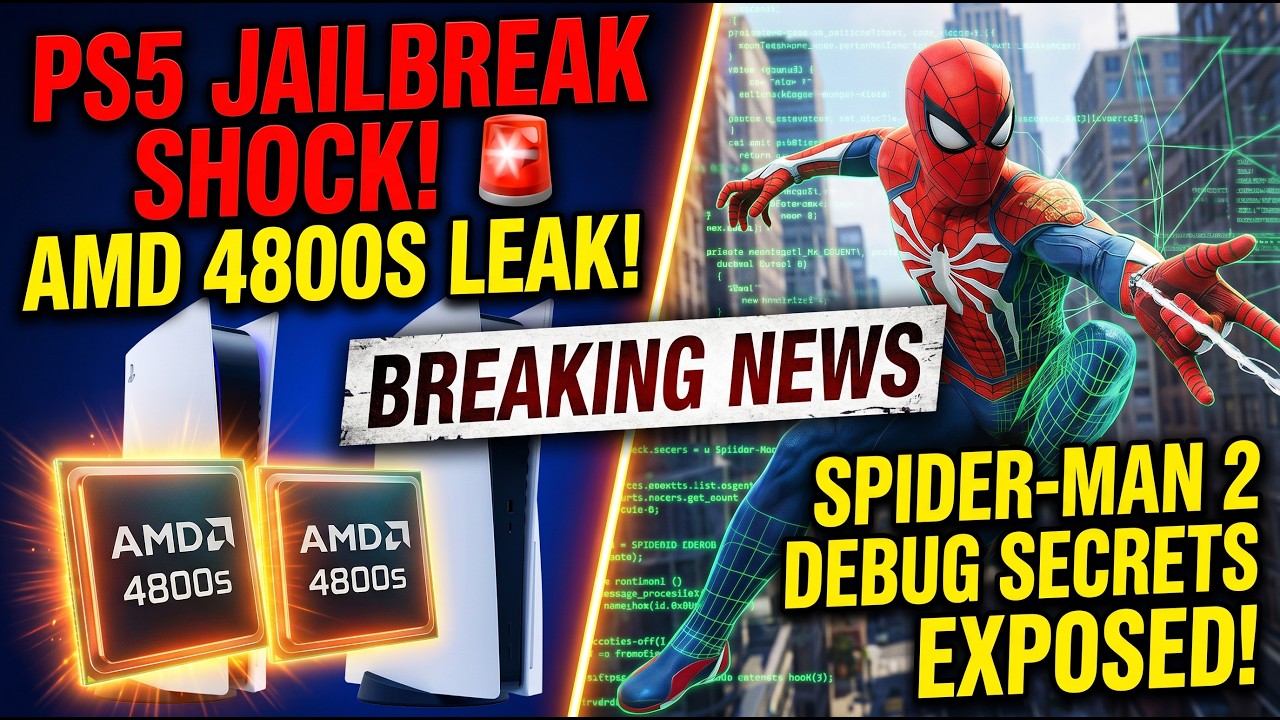PS5 Jailbreak SHOCK 🚨 AMD 4800S Leak + Spider-Man 2 Debug Secrets REVEALED!