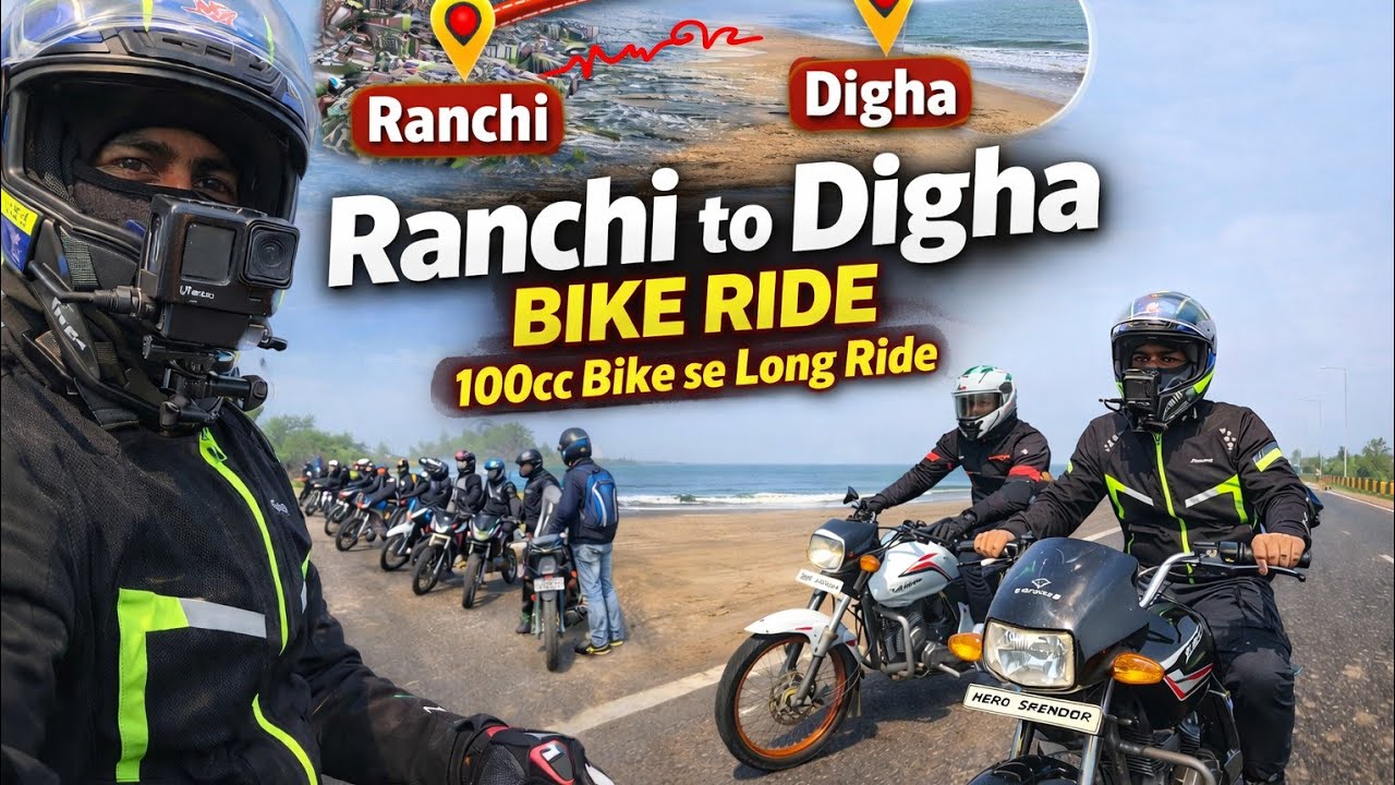 100cc Bike Se EPIC Long Ride 🔥 Ranchi To Digha Full Journey Vlog