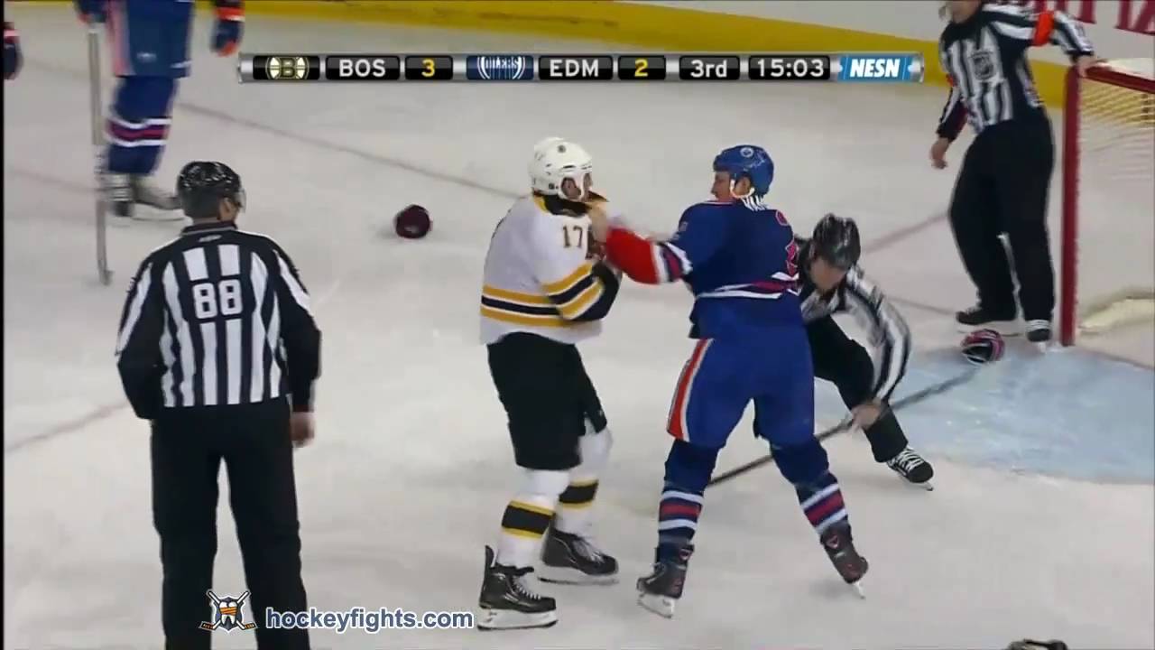 Milan Lucic vs Jim Vandermeer Feb 27, 2011