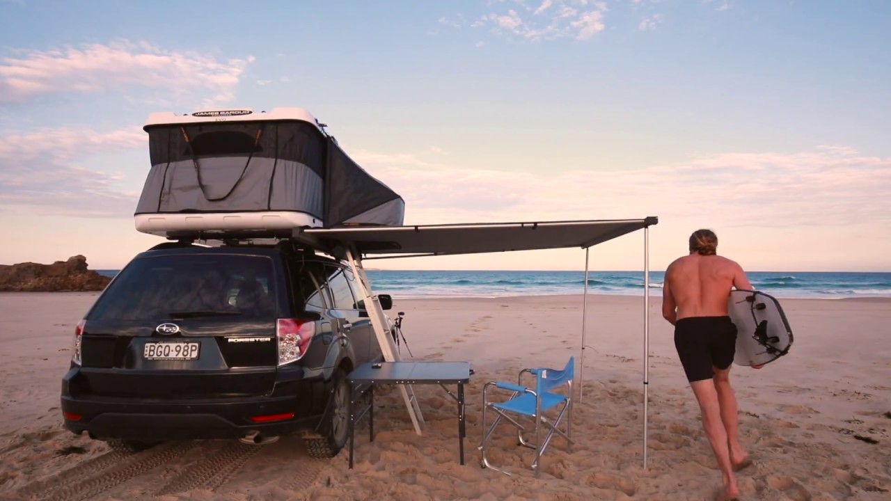 James Baroud Wind Tunnel and Awning Setup