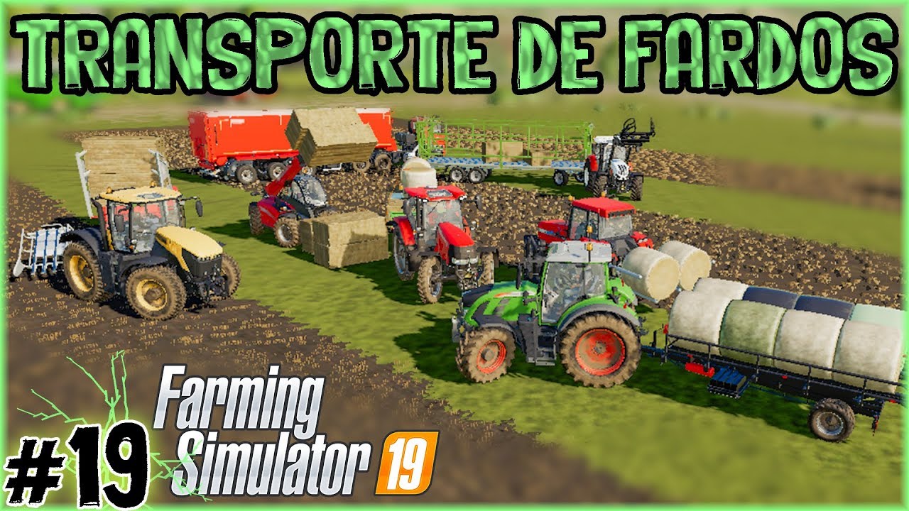 19 - Transportar Fardos - Redemoinho que Leva Fardos - Farming Simulator 19