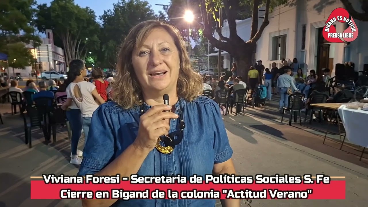 SECRETARIA DE LA PROVINCIA VIVIANA FORESI  POLITICA SOCIAL PROGRAMA ACTIUD VERANO